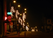 led ışık cadde direk süsleme